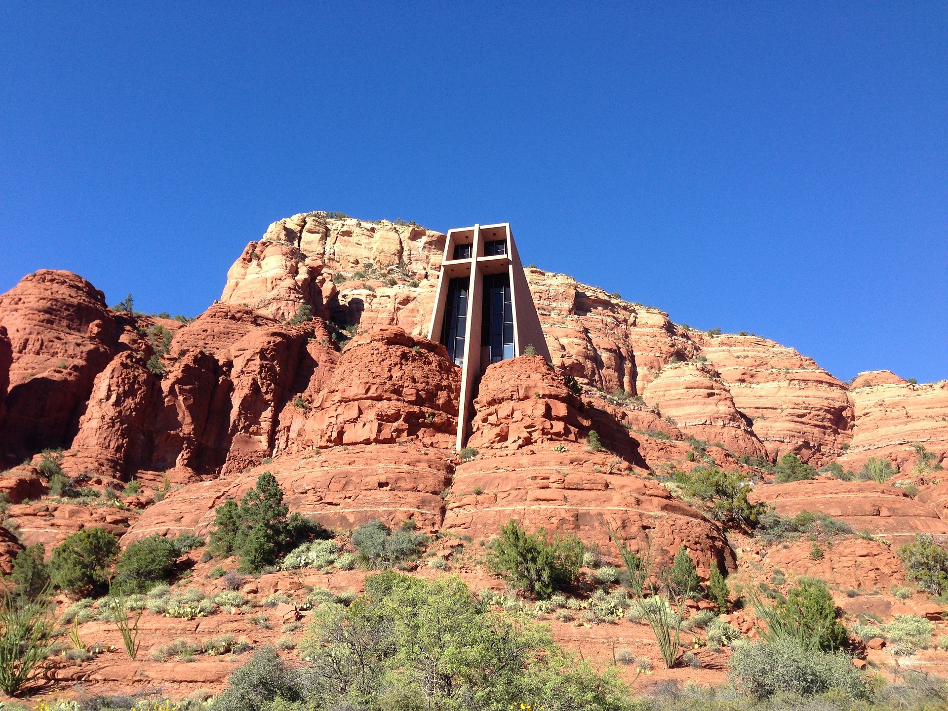 Perched in the mountains of Sedona, AZ, the Chapel of the Holy Cross offers a wonderful vantage point to see God's majestic creation.